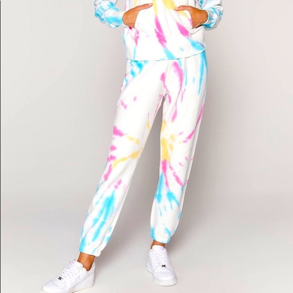 Perfect Terry Sweatpant in Sunburst Tie Dye. Spiritual Gangster- BNWT - Picture 2 of 6